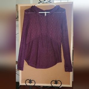 Marroon light hoodie